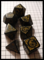 Dice : Dice - Dice Sets - Q Workshop Celtic Black and Yellow - Ebay June 2010